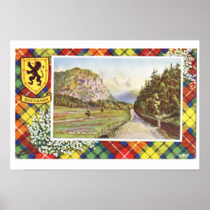 Poster L'Ecosse vintage, Buchanan, passage de Ballater