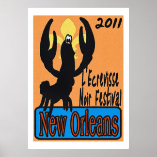 Poster L'écrévision Noir 2011 Nouvelle-Orléans