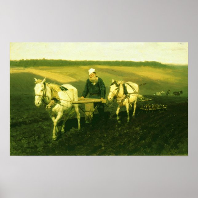 Poster L'écrivain Lev Nikolaevich Tolstoï (Devant)