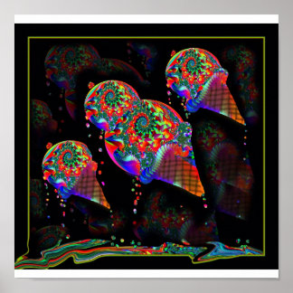 Poster Lecteurs de crème de glace