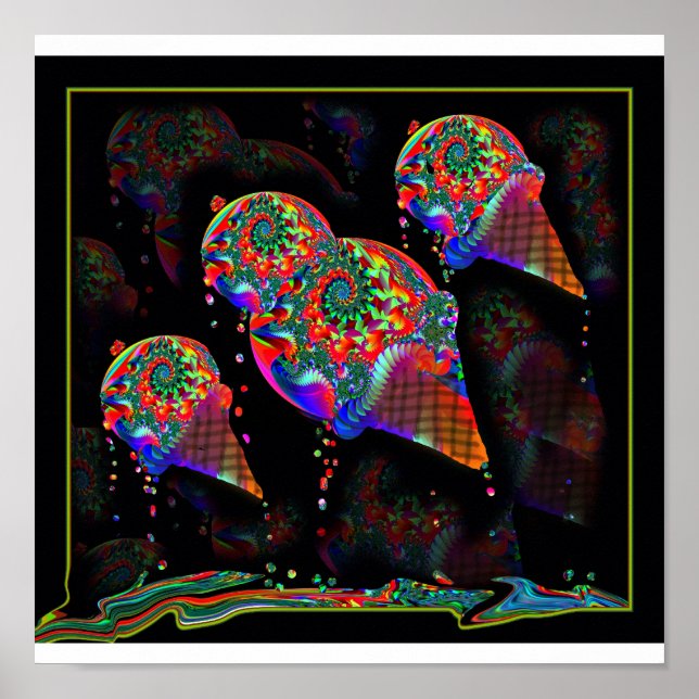 Poster Lecteurs de crème de glace (Devant)