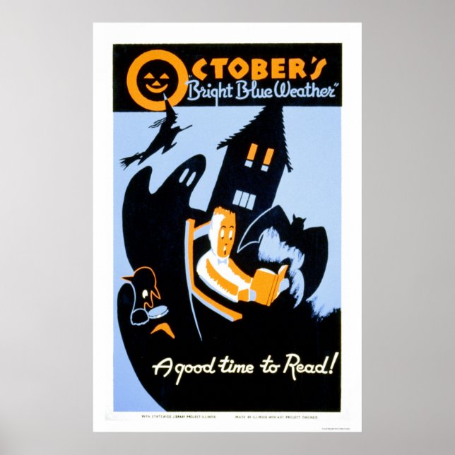 Poster Lecture d'Halloween 1937 WPA (Devant)