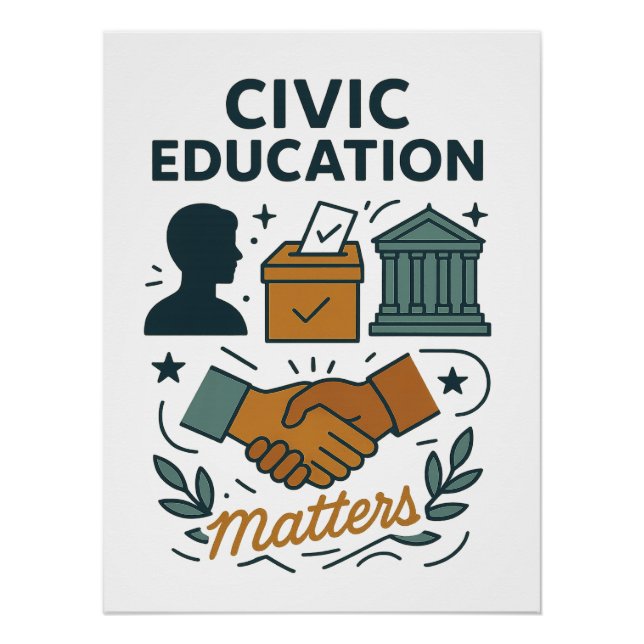Poster L'éducation civique est importante  (Devant)