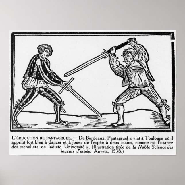 Poster L'éducation de Pantagruel, illustration (Devant)
