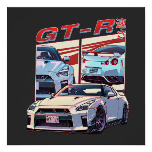 POSTER LÉGENDE DE RUE GT-R
