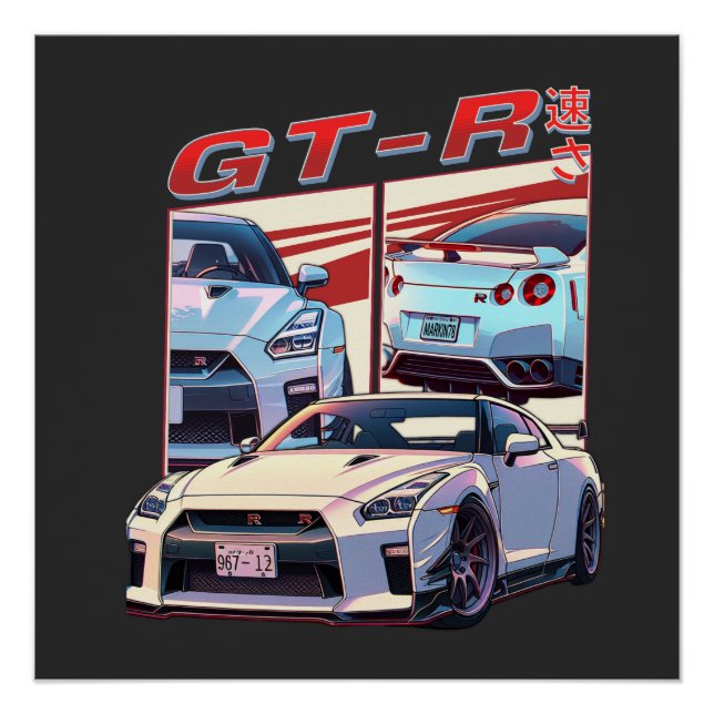 POSTER LÉGENDE DE RUE GT-R (Devant)