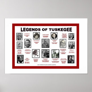POSTER LÉGENDES DE TUSKEGEE