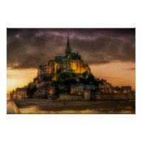 L'église de l'île du Mont-Saint-Michel Normandie