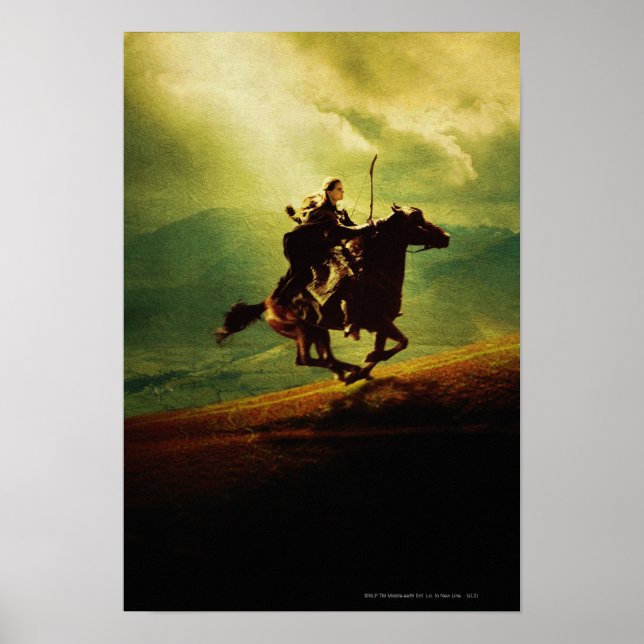 Poster LEGOLAS GREENLEAF™ sur cheval (Devant)