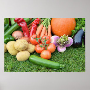 Poster Légumes d'automne
