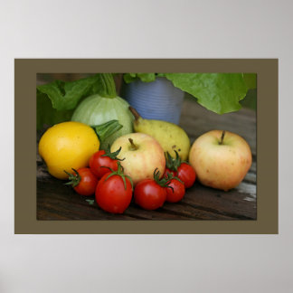 Poster Légumes d'été Imprimer