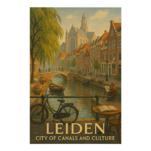 Poster LEIDEN – Ville de Canaux et de Culture”