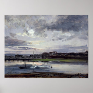 Poster L'Elbe et la ville nouvelle, Dresde