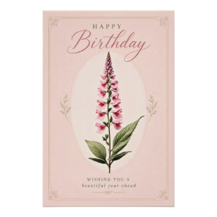 Poster L'élégance de la floraison de la digitale
