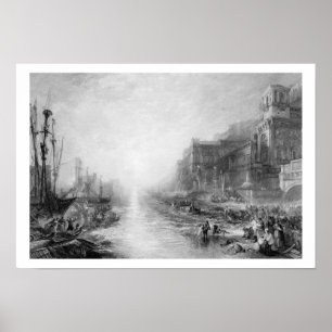 Poster L'embarquement de Regulus, Carthage antique, engr