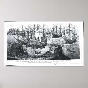 Poster L'embarquement d'Henri VIII à Douvres