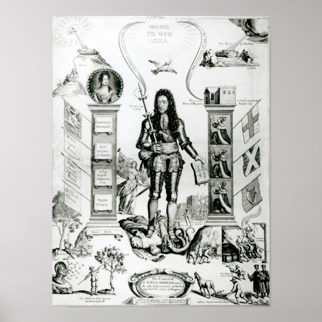 Poster L'emblème de l'Angleterre, octobre 1690 (Devant)