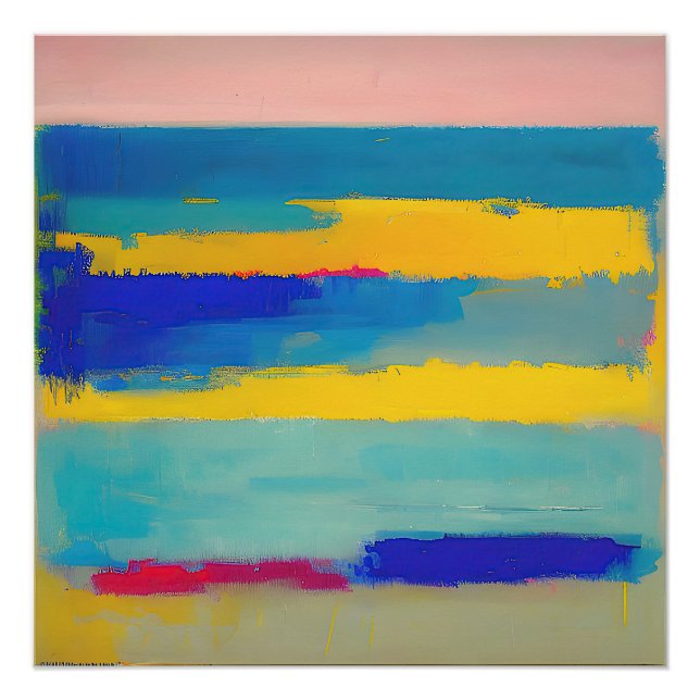 Poster "Lemonade Lullaby" Art Abstrait (Devant)