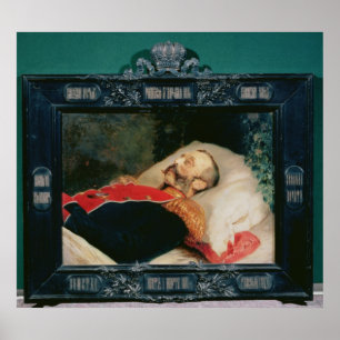 Poster L'empereur Alexandre II sur son lit de mort, 1881