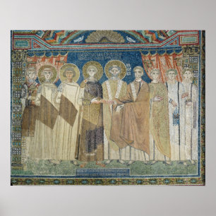 Poster L'empereur Constantine IV accorde l'immunité fisca