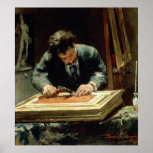 Poster L'encadreur, 1878