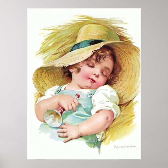 Poster L'enfant endormi de Maud Humphrey (Devant)