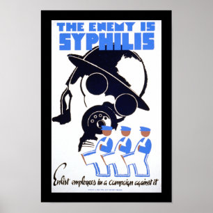 Poster L'ennemi est syphilis