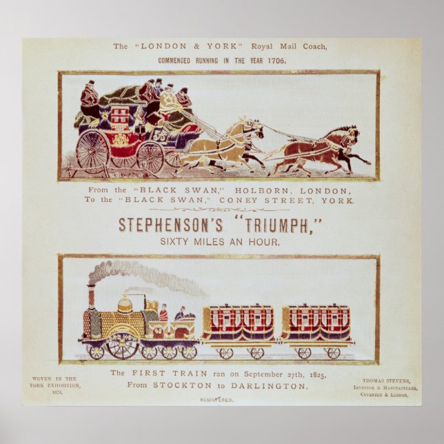 Poster L'entraîneur Royal Mail de Londres et York (Devant)