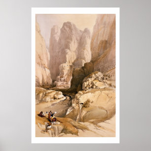 Poster L'entrée à PETRA, le 10 mars 1839, plaquent 98 de