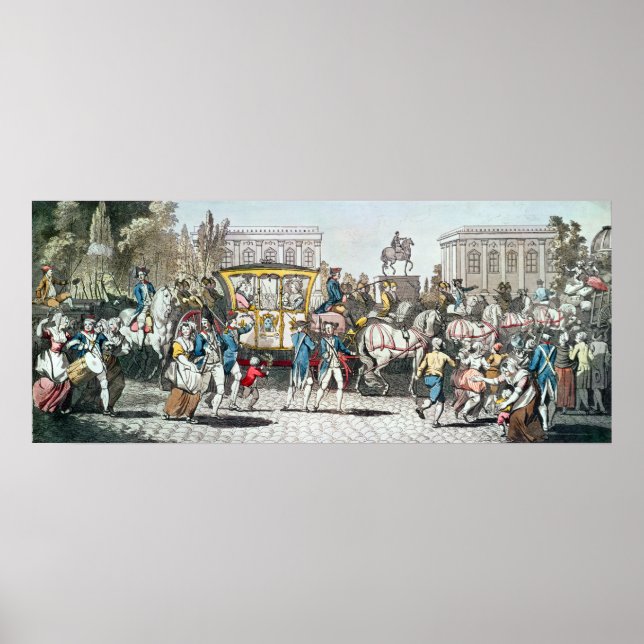 Poster L'entrée de Louis XVI à Paris (Devant)