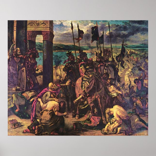Poster L'entrée des Croisés à Constantinople (Devant)