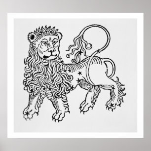 Poster Leo (le Lion) une illustration de 'Poeticon