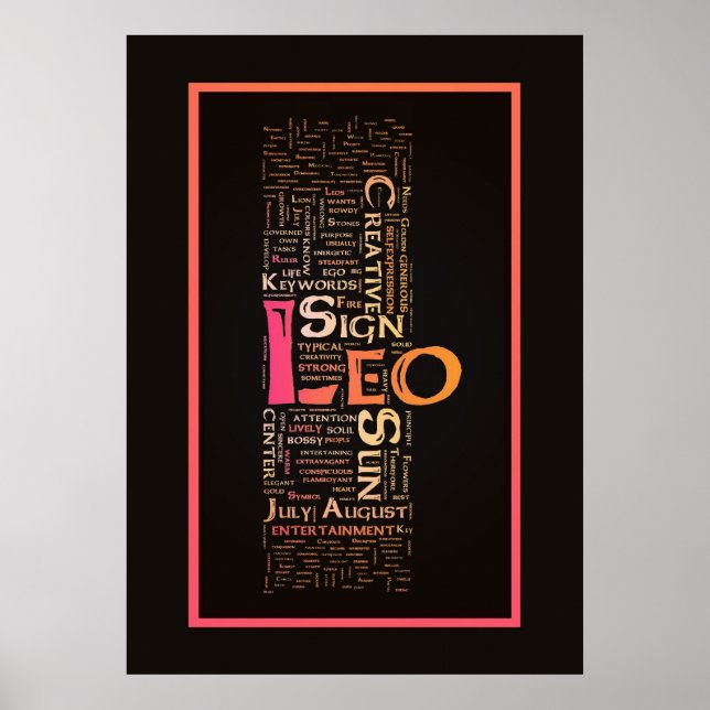 Poster Leo Mots Clés (Devant)