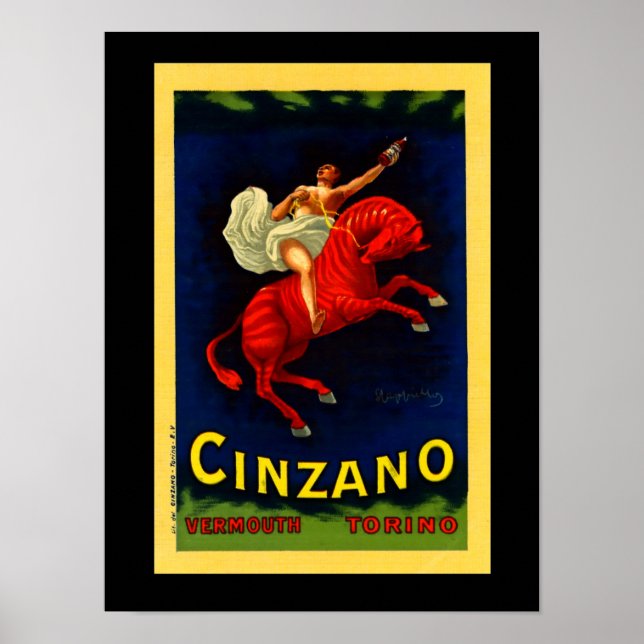 Poster Leonetto Cappiello Art Déco Liqueur Italien (Devant)