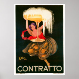 Poster Leonetto Cappiello Contratto Liquor Publicité
