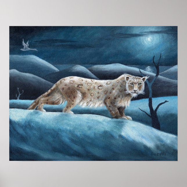 poster léopard des neiges (Devant)