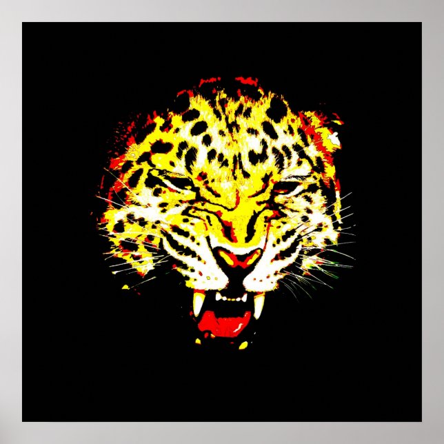 Poster Leopard Imprimer - Posters Leopard Eyes (Devant)