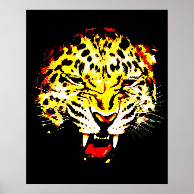 Poster Leopard Imprimer - Posters Leopard - Gros C (Devant)