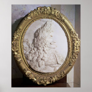 Poster Leopold I  relief portrait by Paul Strudel