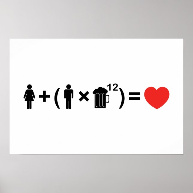 Poster L'équation de l'amour pour les hommes (Devant)