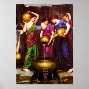 Poster Les 1904) toiles de beaux-arts de ~ de Danaïdes (