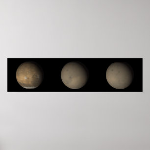 Poster Les 2001 grandes tempêtes de poussière sur Mars 2