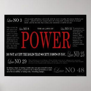 Poster Les 48 lois du pouvoir