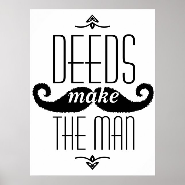 Poster Les actes font l'homme (Devant)