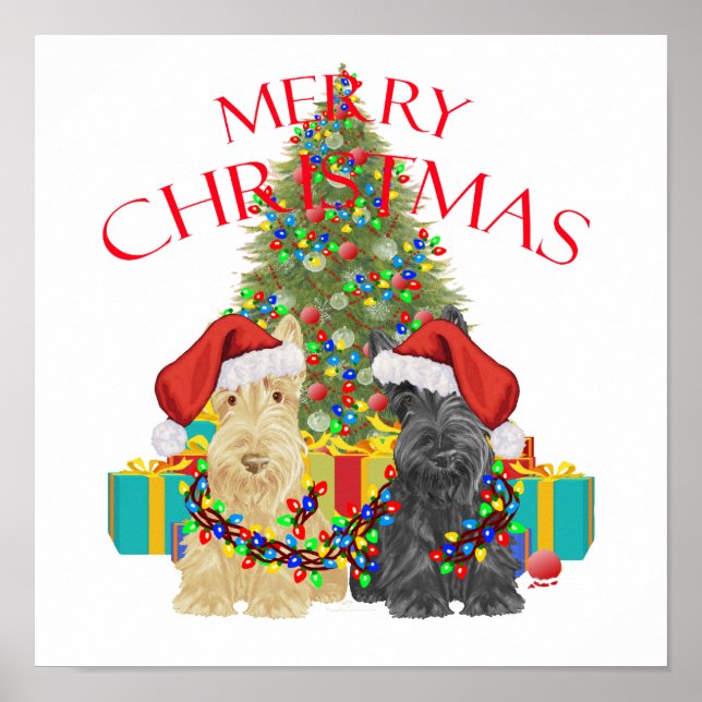 Poster Les aides du Père Noël (Devant)