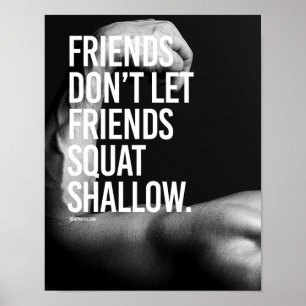 Poster Les amis ne laissent pas des amis s'accroupissent