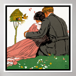 Poster Les amoureux à la mode