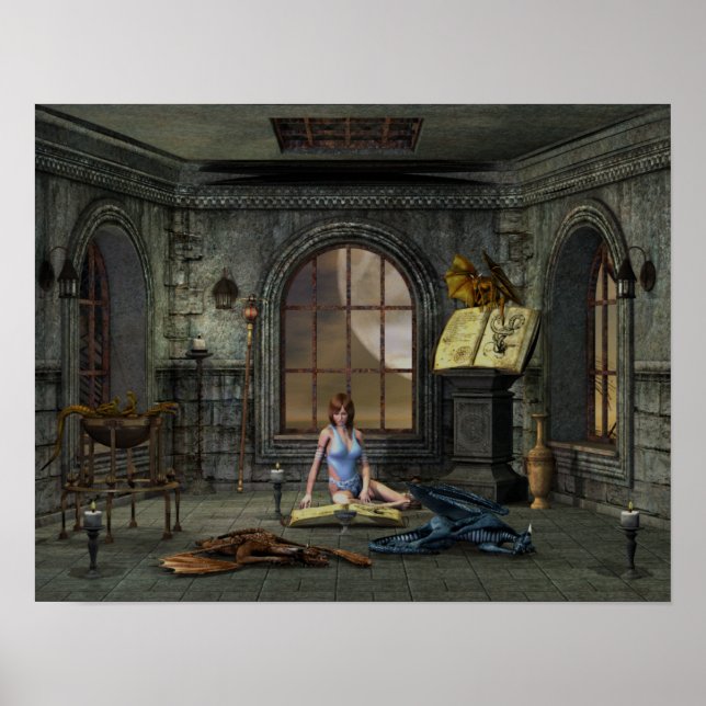 Poster Les animaux de la Sorcière (Devant)