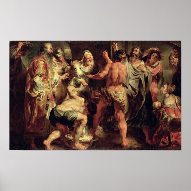 Poster Les Apôtres, saint Paul et saint Barnabas à Lystra (Devant)