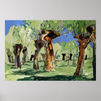 Poster Les arbres dans le parc